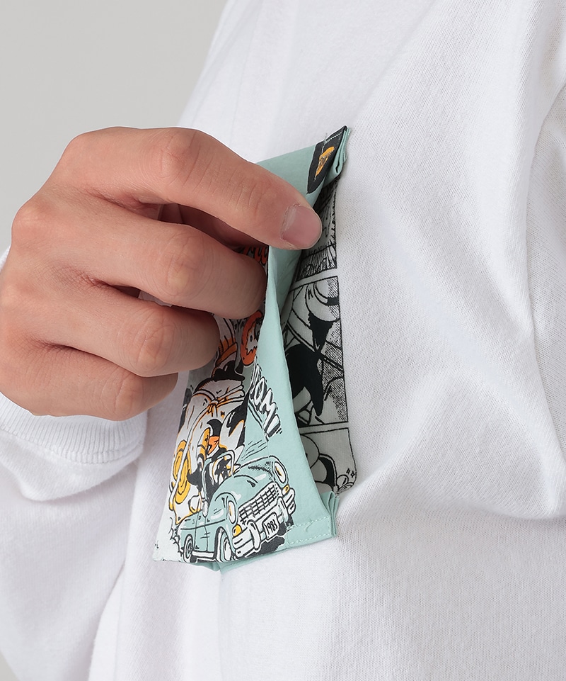 CHUMS Comics Pocket Brushed L/S T-Shirt|CHUMS(チャムス)|アウトドア