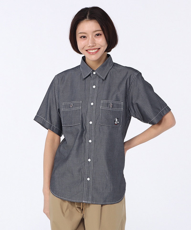 Yarn-Dyed Chambray S/S Shirt|CHUMS(チャムス)|アウトドア