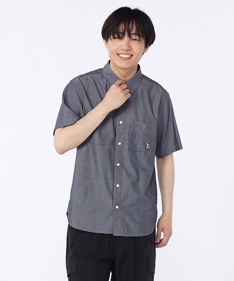 Yarn-Dyed Chambray S/S Shirt|CHUMS(チャムス)|アウトドア