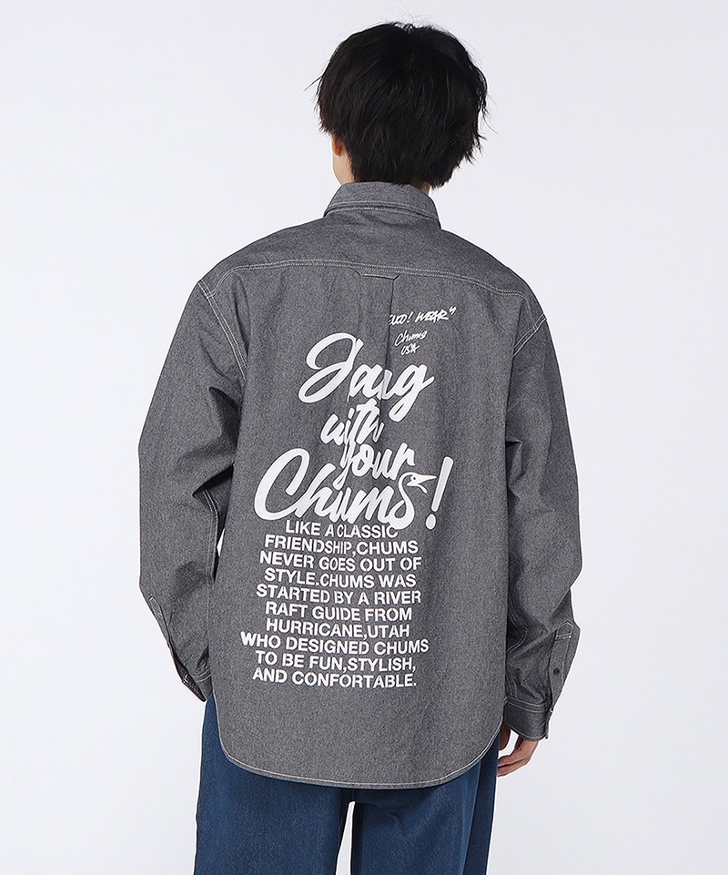 守矢努 Chambray L/S Shirt|CHUMS(チャムス)|アウトドアファッション