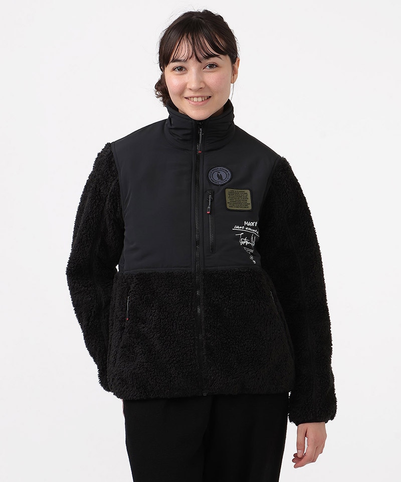 守矢努 Bonding Fleece Jacket|CHUMS(チャムス)|アウトドア