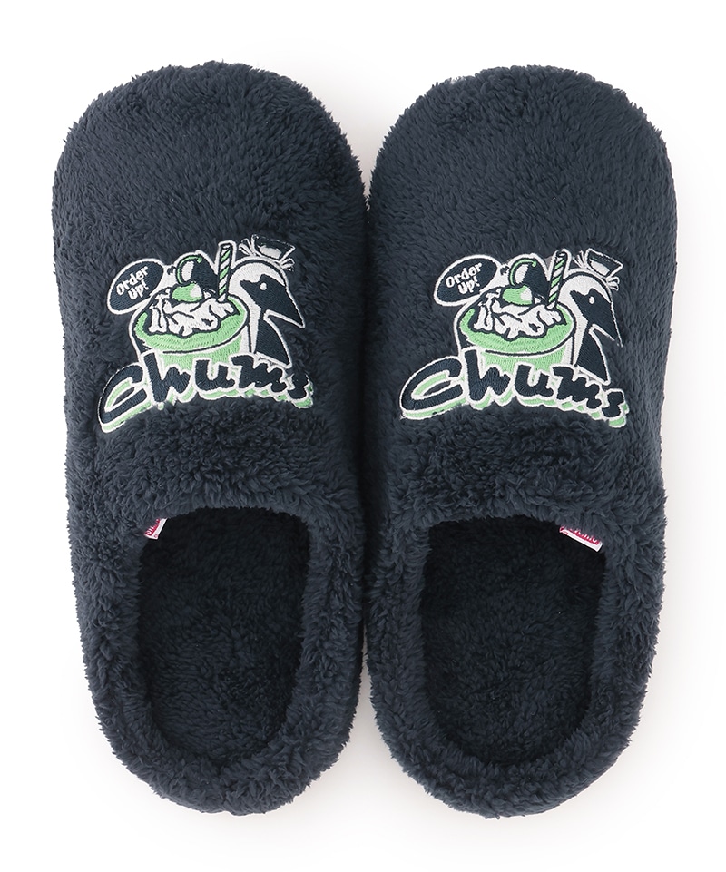 cham チャコールクリアム 6個 CHUMS HOME Fleece Chillax Slipper|CHUMS(チャムス)|アウトドア