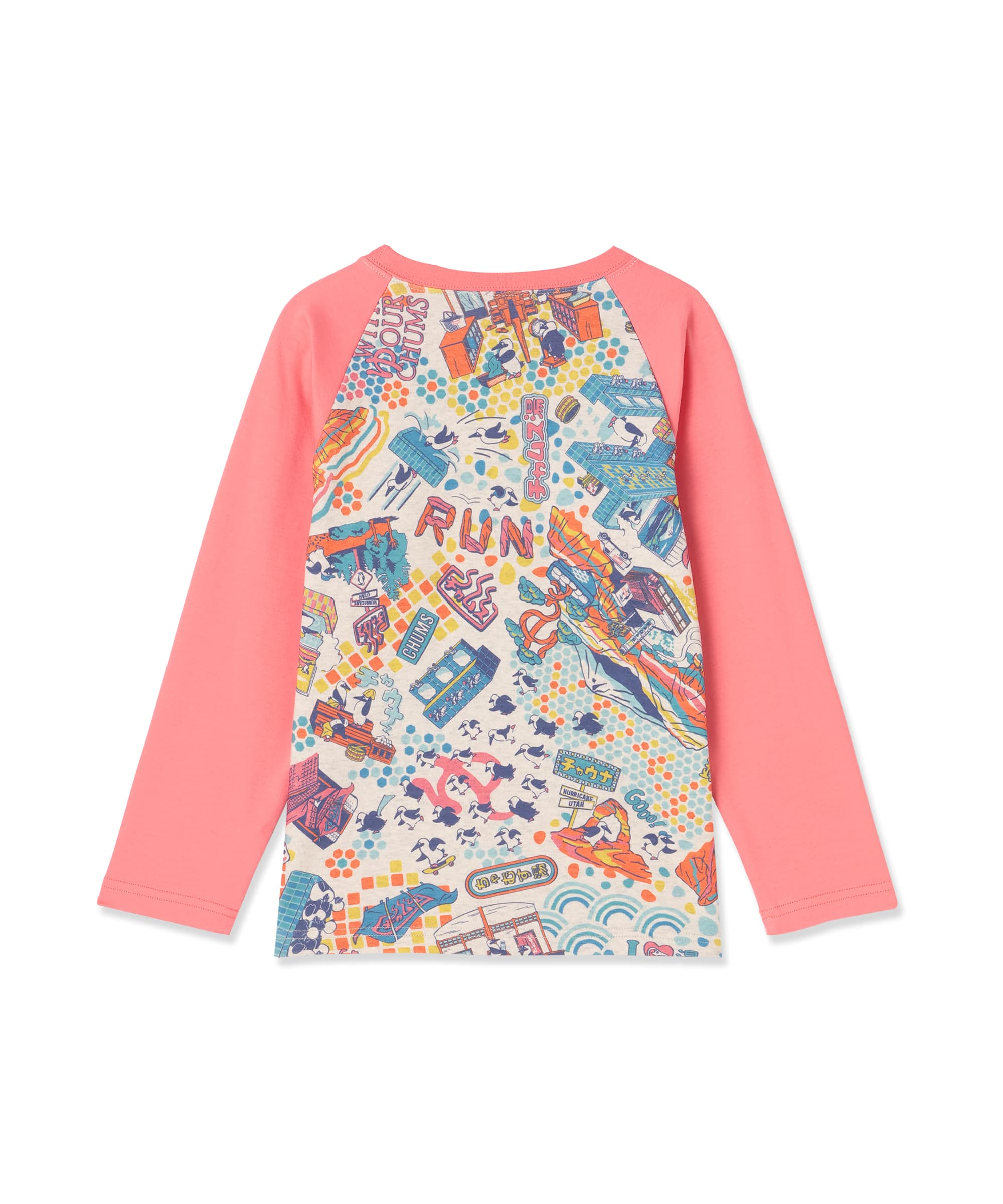 Kids Patterned L/S T-Shirt|CHUMS(チャムス)|アウトドアファッション