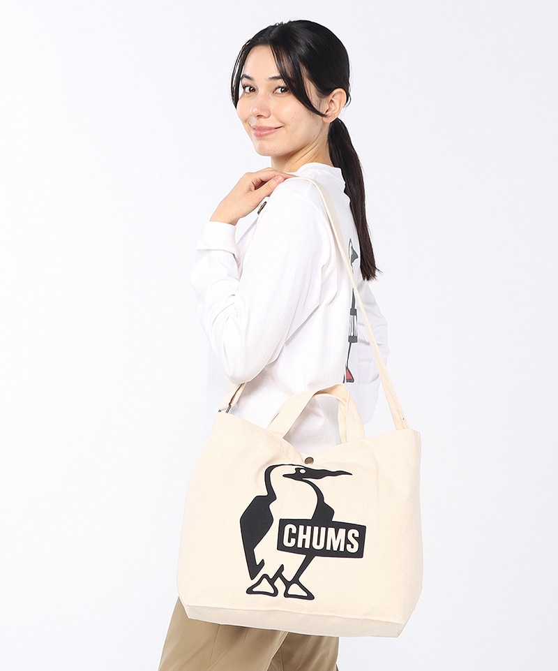CHUMS コットンバディフット ベージュ Booby Canvas Shoulder|CHUMS(チャムス)|アウトドアファッション公式通販