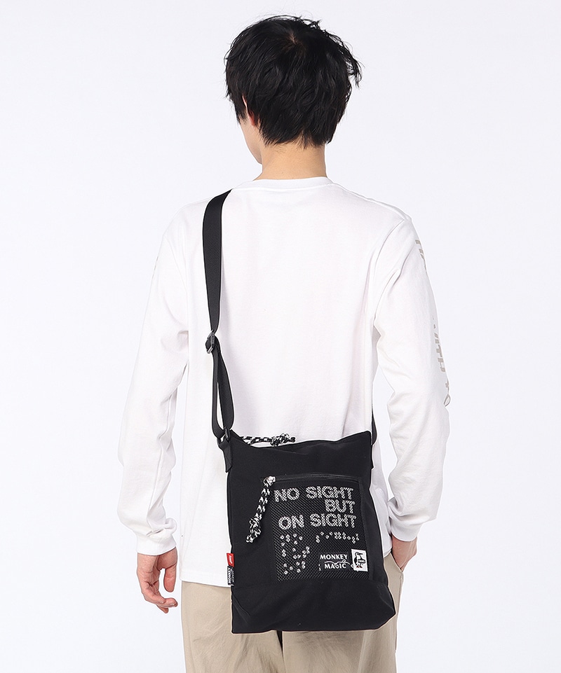 26 Monkey Magic Mesh Pocket Vertical Shoulder Bag|CHUMS(チャムス