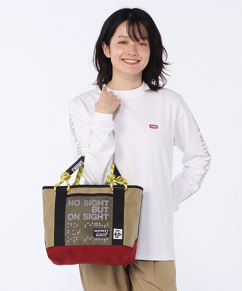 ちゃむ 26 Monkey Magic Mesh Pocket Zip Tote Bag|CHUMS(チャムス