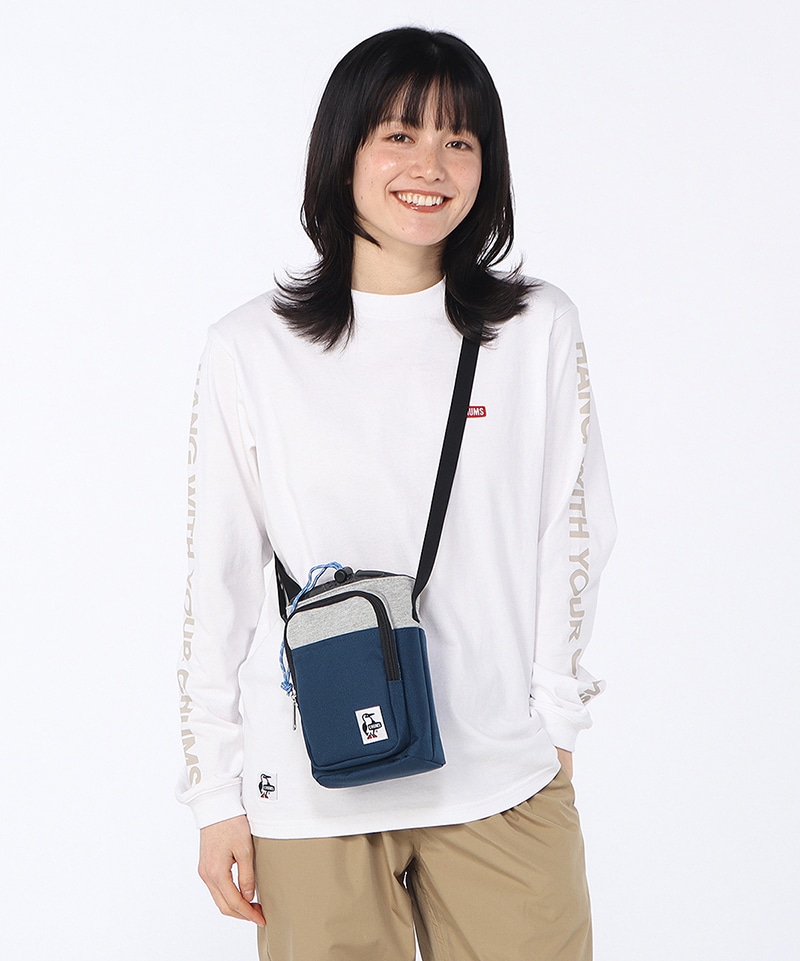 チャチャ Bottle Sling Shoulder Bag Sweat Nylon|CHUMS(チャムス)|アウトドア