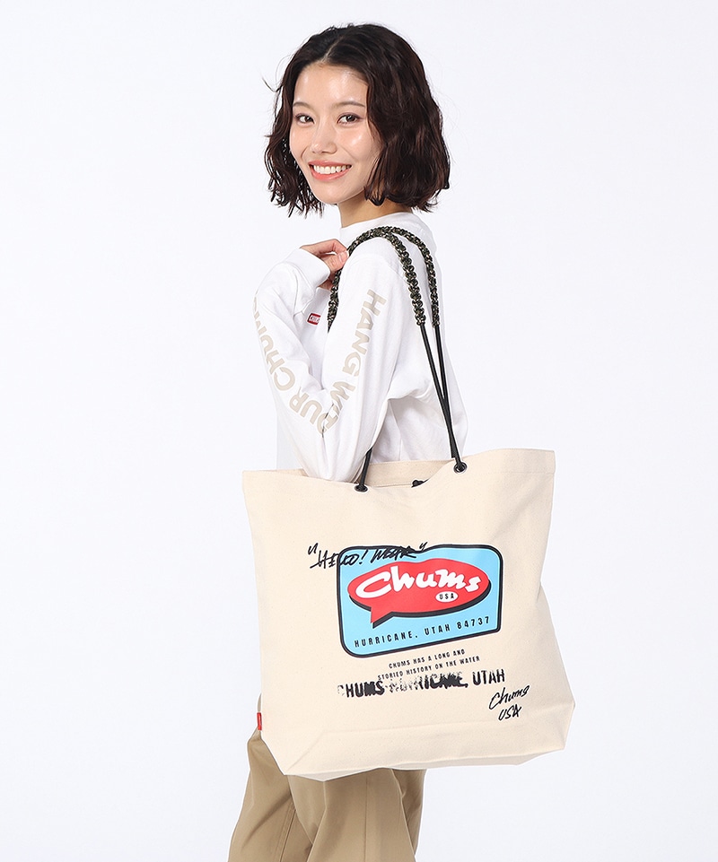 守矢努 Canvas Rope Tote Bag|CHUMS(チャムス)|アウトドアファッション