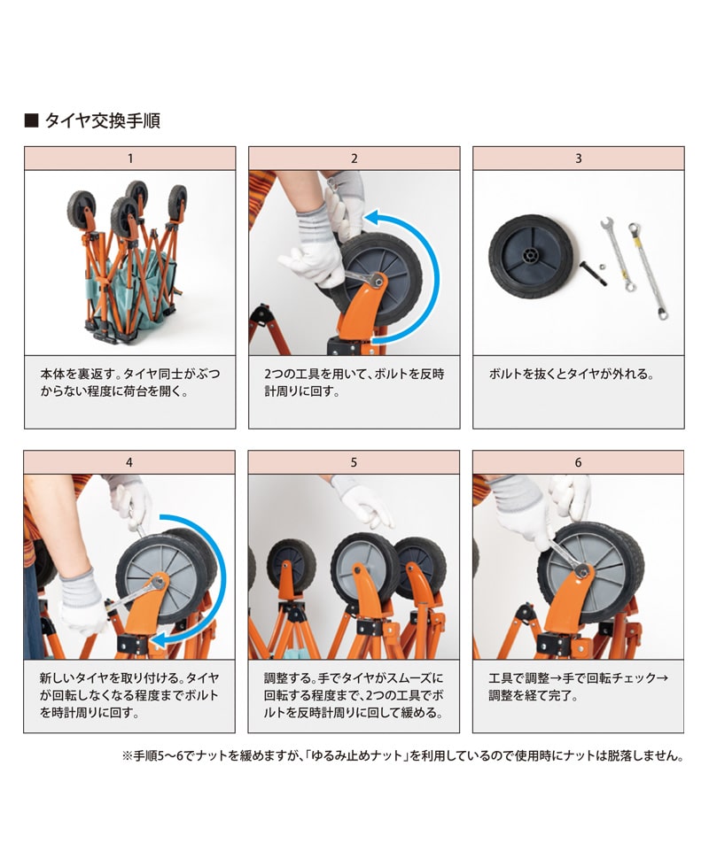 CHUMS Folding Wagon タイヤ交換用工具付き1セット|CHUMS(チャムス 