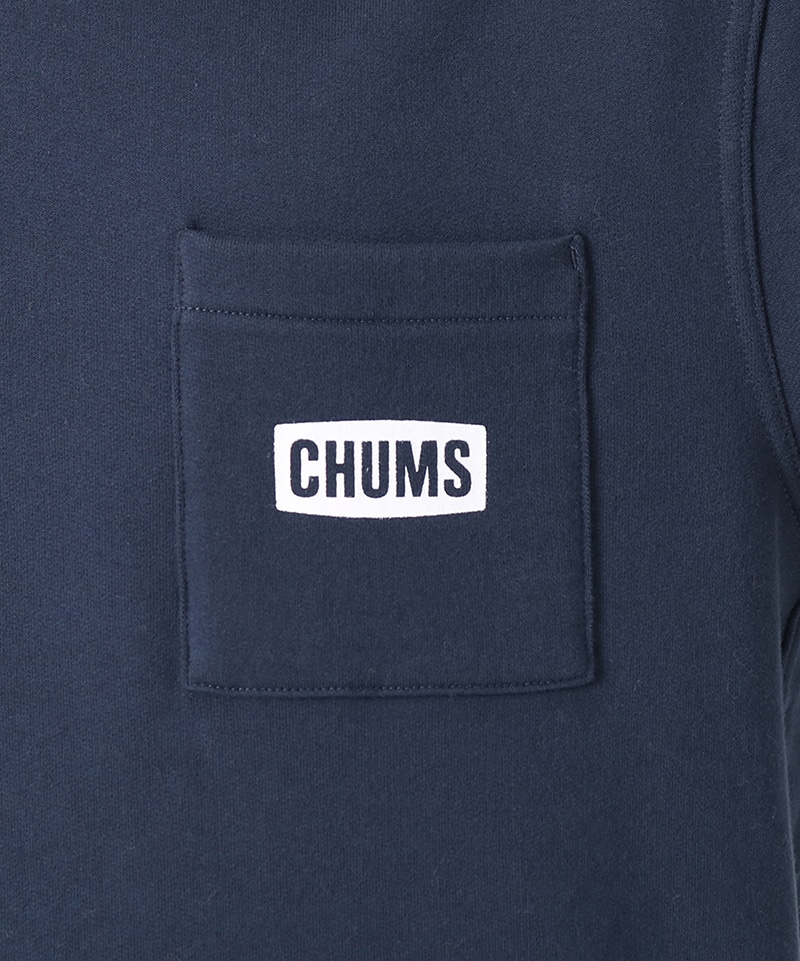 CHUMS Logo Pocket Crew Top/チャムスロゴポケットクルートップ