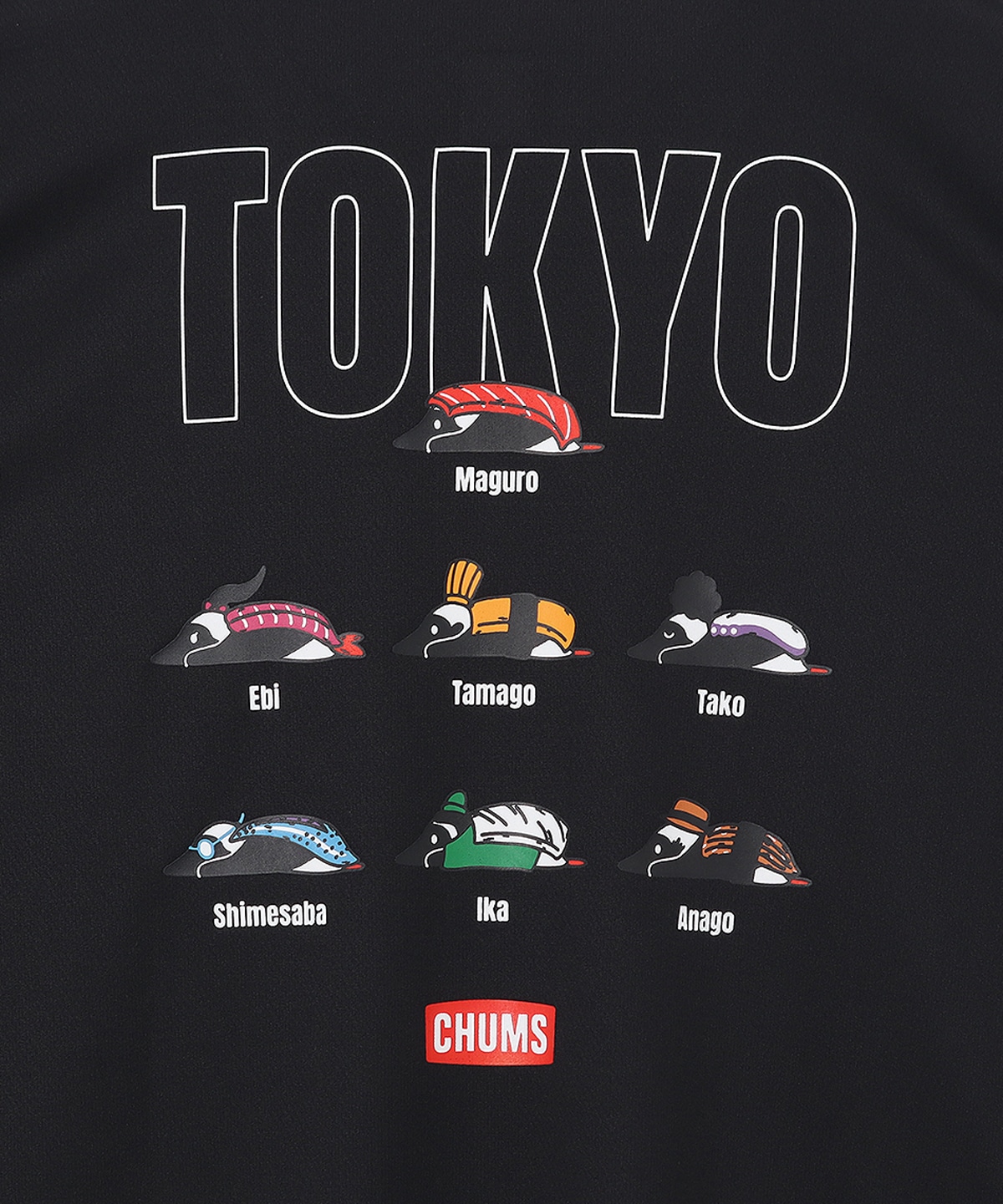 限定】RUN Tokyo Sushi Friends T-Shirt|CHUMS(チャムス)|アウトドア