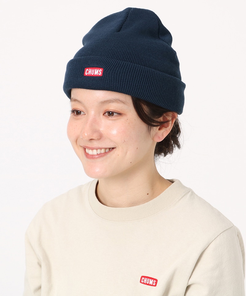 CHUMS Logo Short Knit Cap/チャムスロゴショートニットキャップ(帽子 ...