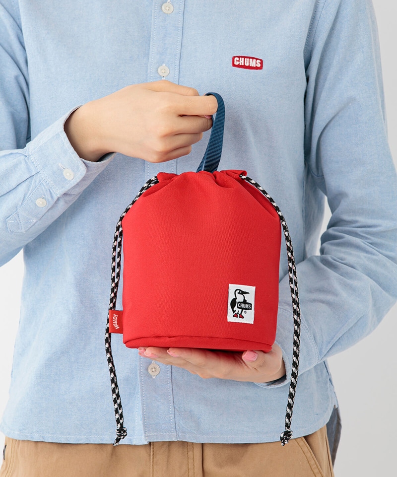 Recycle Stand Round Pouch/リサイクルスタンドラウンドポーチ(ポーチ｜ペンケース)(Free PW Bandana):  財布｜ポーチ｜ケース|CHUMS(チャムス)|アウトドアファッション公式通販