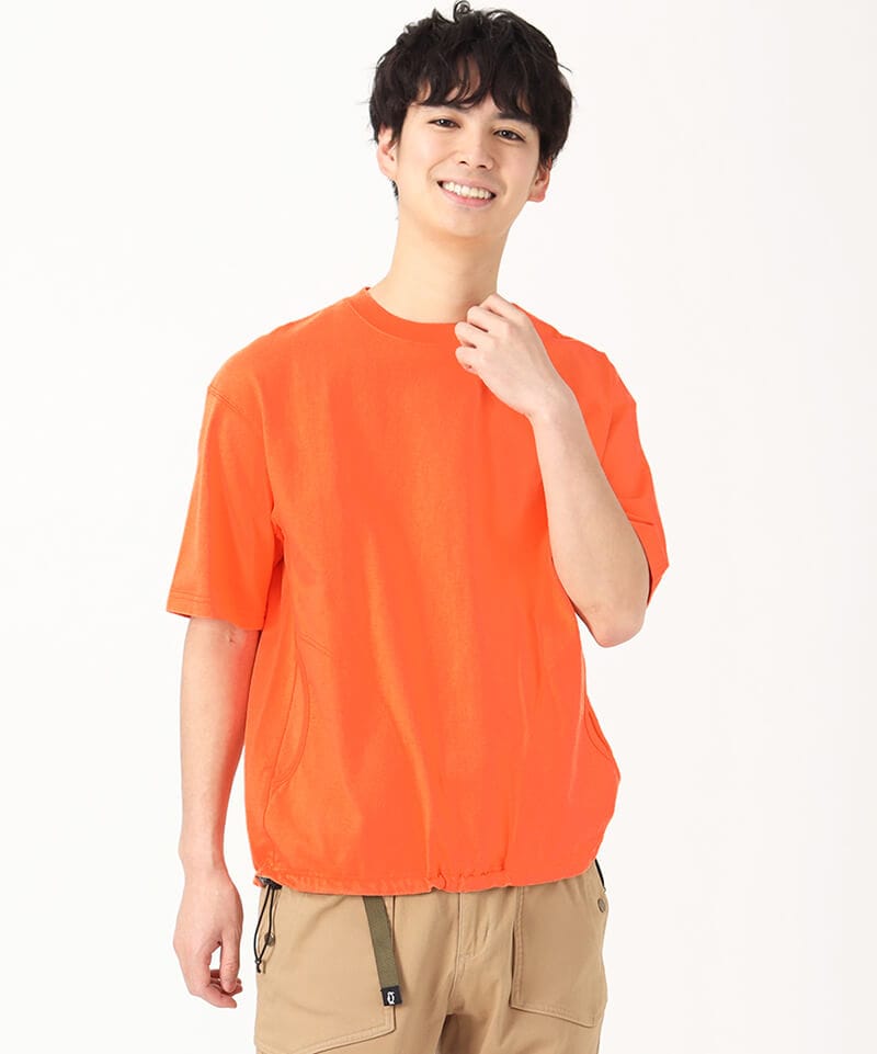 ヘビーウエイトドローコードヘムTシャツ