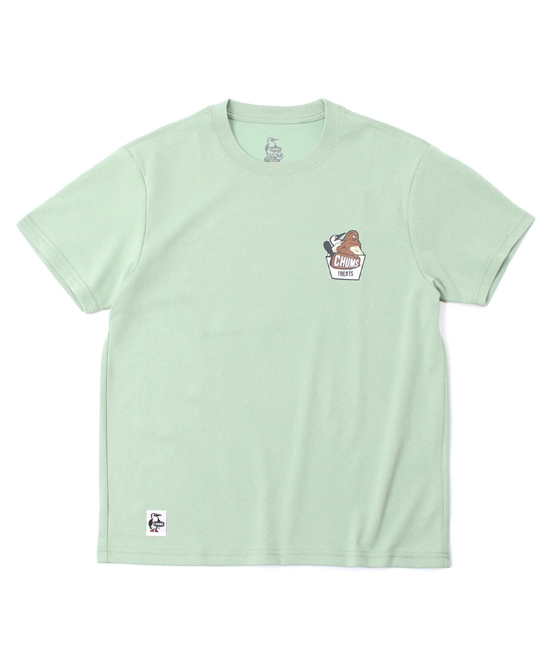 CHUMS Ice Cream Shop T-Shirt/チャムスアイスクリームショップTシャツ(トップス/Tシャツ)(M Basil): トップス CHUMS(チャムス)|アウトドアファッション公式通販