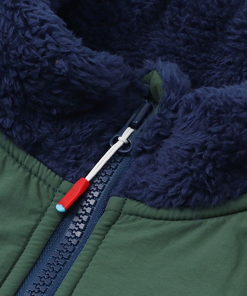 Elmo Fleece Jacket/エルモフリースジャケット(アウター/フリース)(M Navy/Green): ジャケット|アウター|CHUMS( チャムス)|アウトドアファッション公式通販 Elmo Fleece Jacket/エルモフリースジャケット(アウター/フリース)(M Navy/Green): ジャケット|アウター|CHUMS( チャムス)|アウトドアファッション公式通販