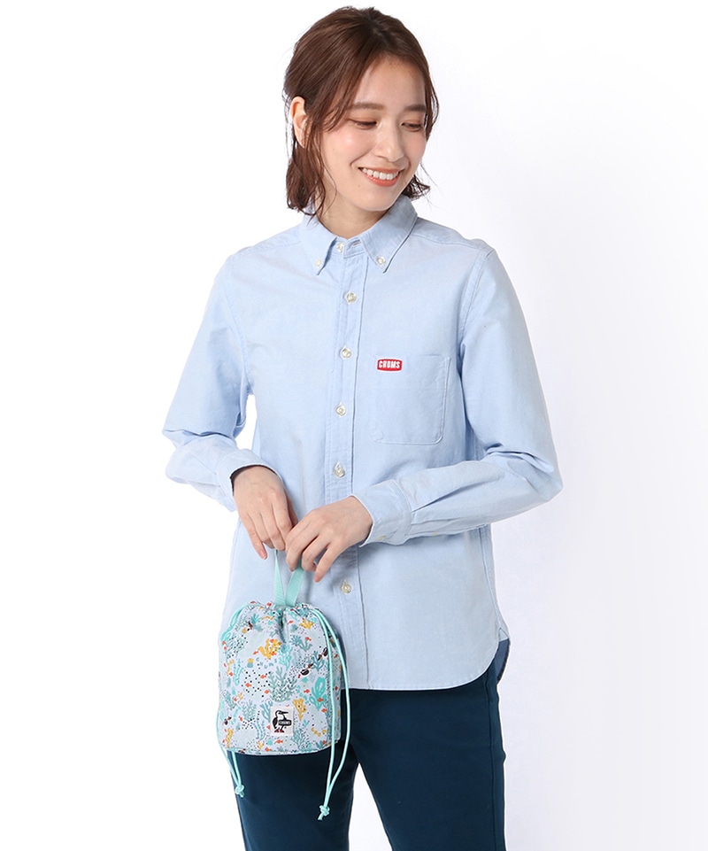 Recycle Stand Round Pouch/リサイクルスタンドラウンドポーチ(ポーチ｜ペンケース)(Free PW Bandana): 財布｜ ポーチ｜ケース|CHUMS(チャムス)|アウトドアファッション公式通販