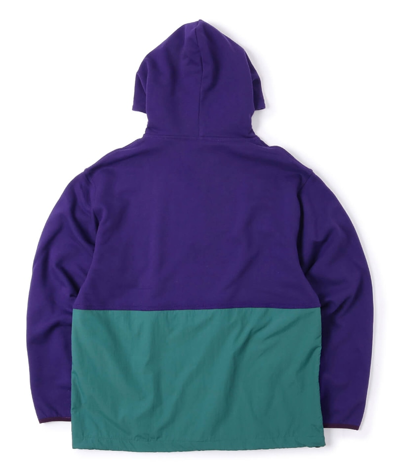purple and teal hoodie