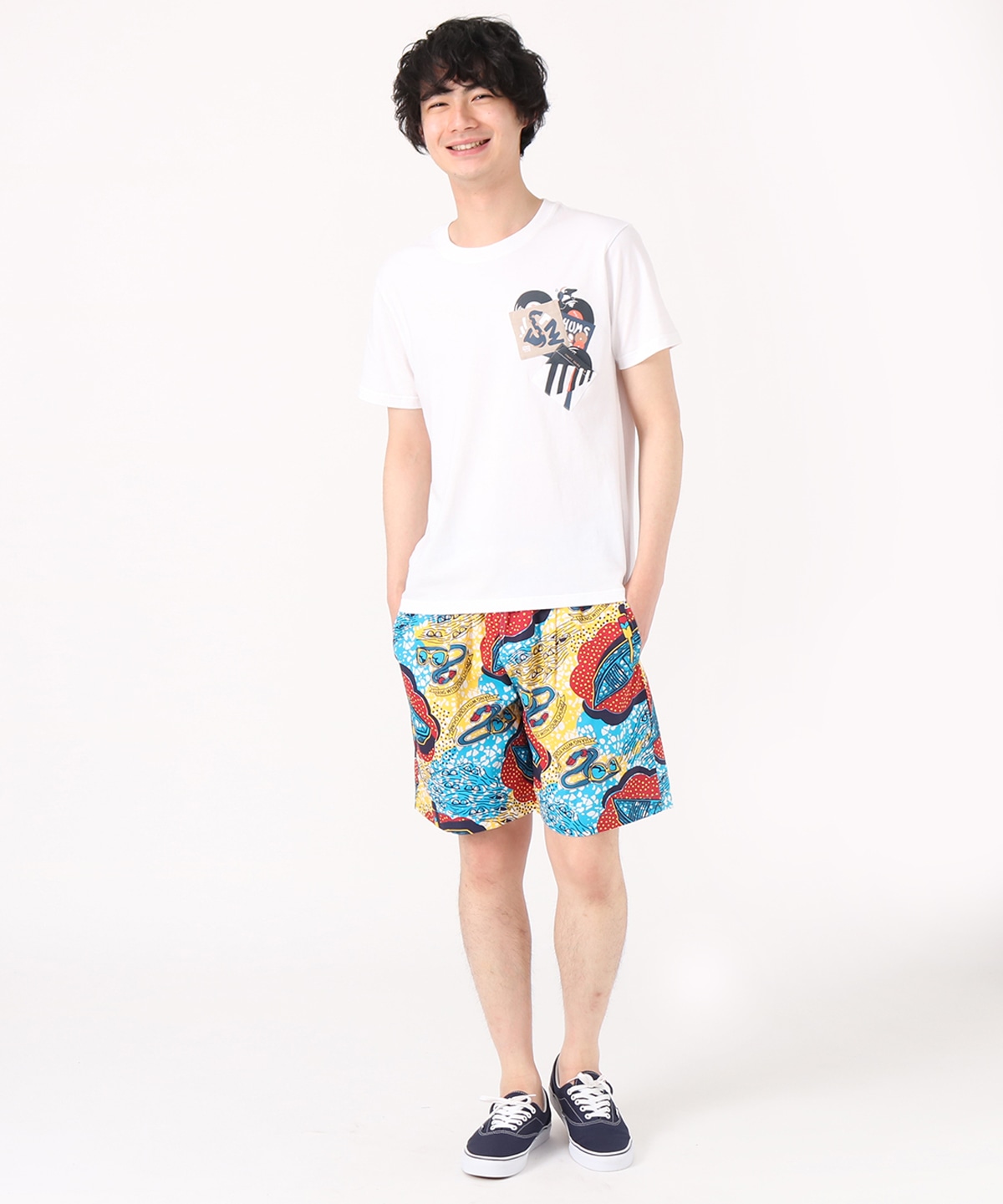 CHUMS Chumloha Shirt チャムロハ シャツ ハーフパンツ  S