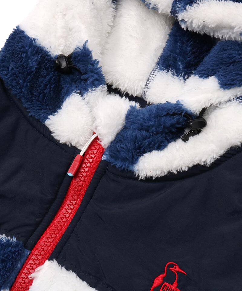 Elmo Fleece Full Zip Parka/エルモフリースフルジップパーカー(アウター／フリース)(M Nautical  Dots/Navy): ジャケット｜アウター|CHUMS(チャムス)|アウトドアファッション公式通販