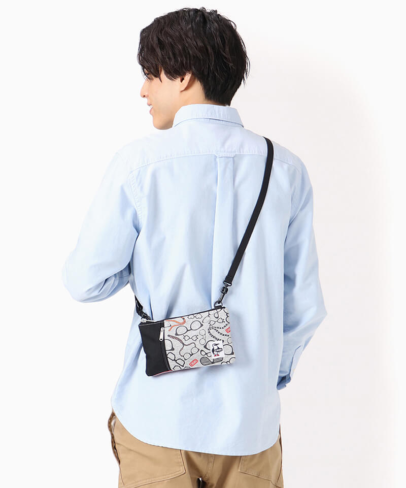 チャムス Bag Smart Phone Shoulder Sweat Nylo