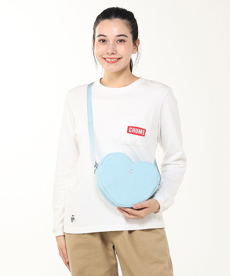 CHUMS Heart Shoulder Bag Sweat(チャムスハートショルダーバッグスウェット(ショルダーバッグ))