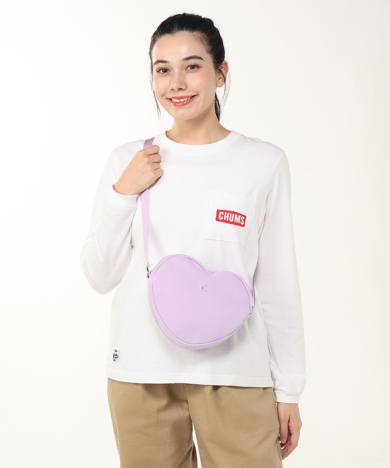 CHUMS Heart Shoulder Bag Sweat(チャムスハートショルダーバッグスウェット(ショルダーバッグ))