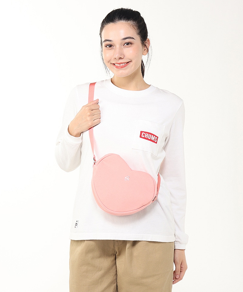 CHUMS Heart Shoulder Bag Sweat(チャムスハートショルダーバッグスウェット(ショルダーバッグ))