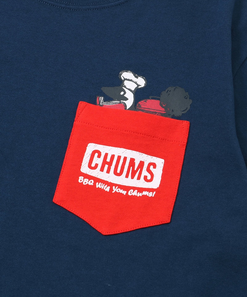 BBQ With Your CHUMS Pocket T-Shirt(バーベキューウィズユアチャムスポケットTシャツ(トップス/Tシャツ))