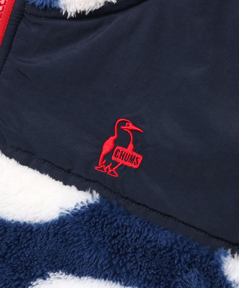 Elmo Fleece Full Zip Parka/エルモフリースフルジップパーカー(アウター／フリース)(M Nautical  Dots/Navy): ジャケット｜アウター|CHUMS(チャムス)|アウトドアファッション公式通販