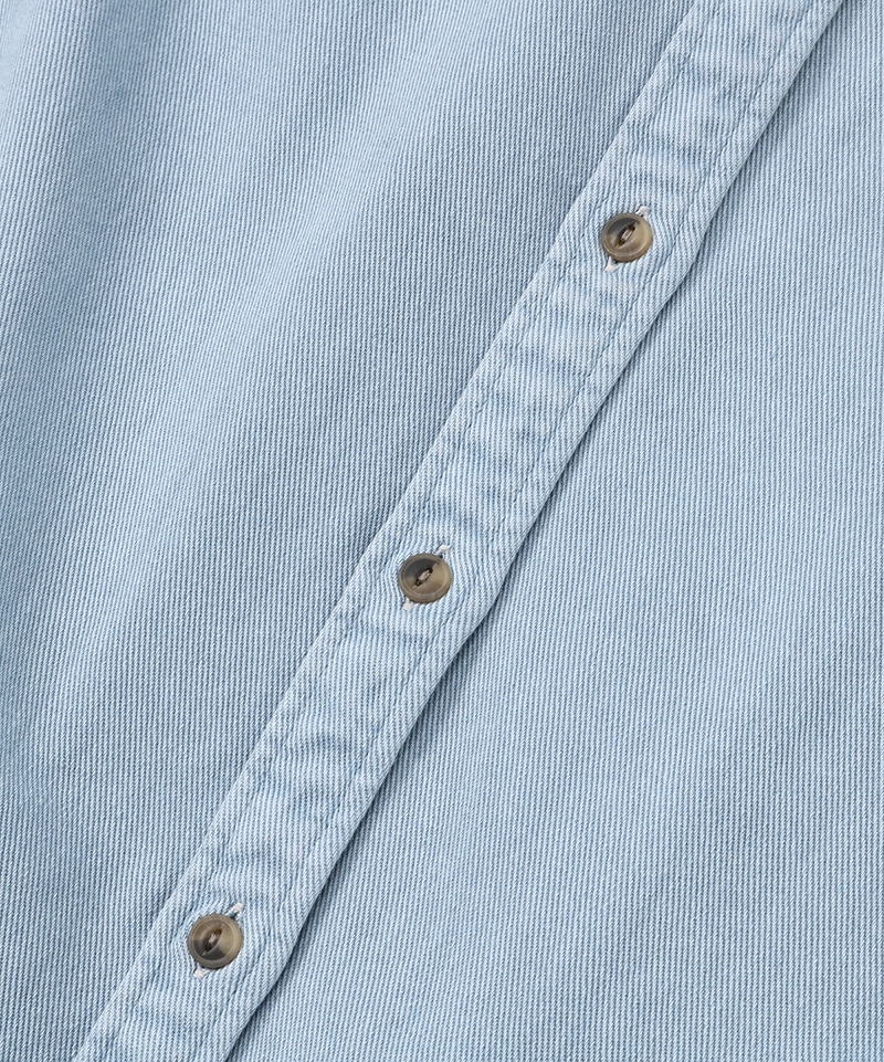 Garment Dyed Shirt One-Piece/ガーメントダイドシャツワンピース 