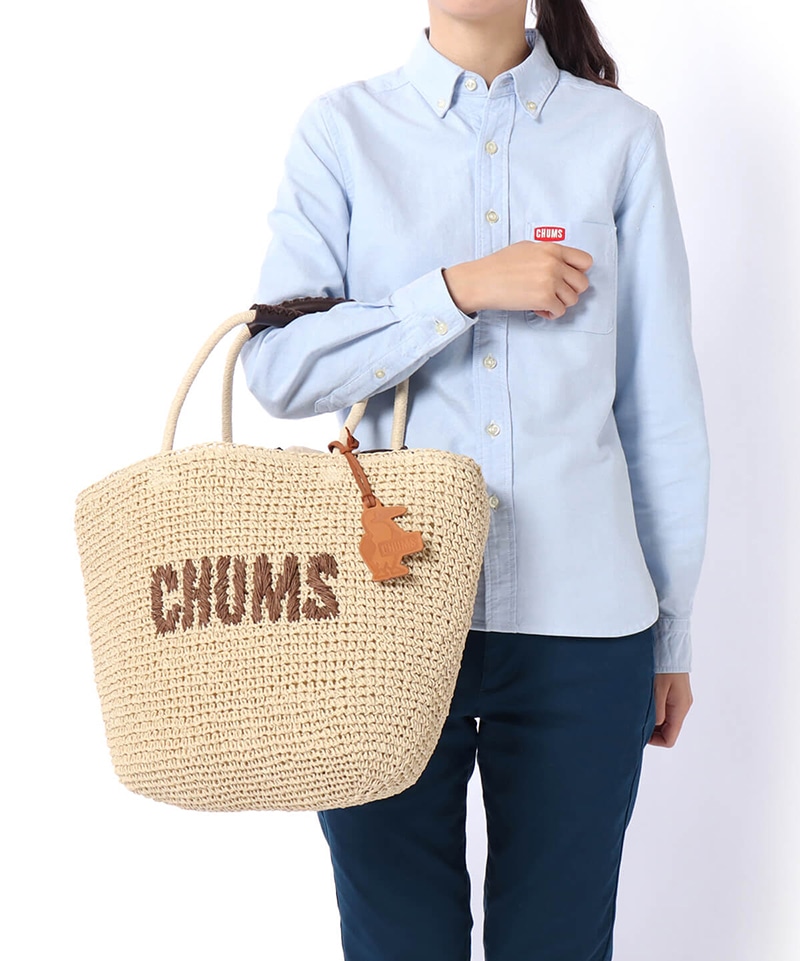 Paper Tote Bag ペーパートートバッグ トートバッグ かごバッグ Free Brown バッグ Chums チャムス アウトドアファッション公式通販