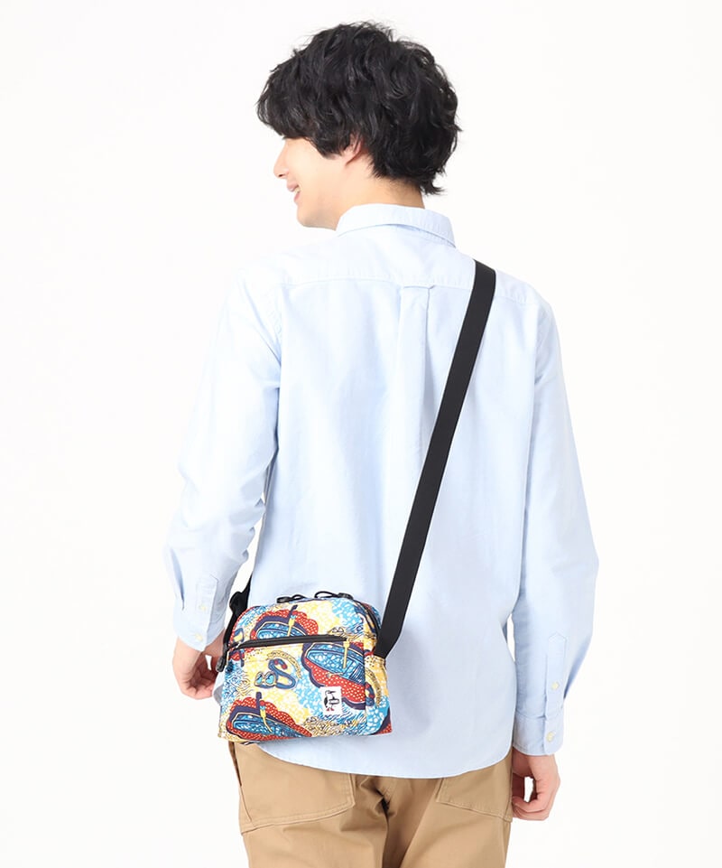 税込】 CHUMS <br>リサイクルミニトラペゾイドショルダー CH60-3453<br> Recycle Mini Trapezoid  Shoulder ショルダーバッグ
