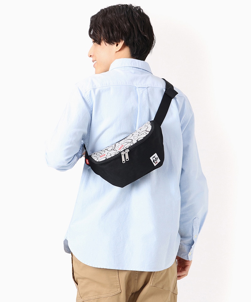 Mini Waist Bag Sweat Nylon/ミニウエストバッグスウェットナイロン(ボディバッグ｜ショルダーバッグ)(サイズなし  Wine/Blue): バッグCHUMS(チャムス)|アウトドアファッション公式通販