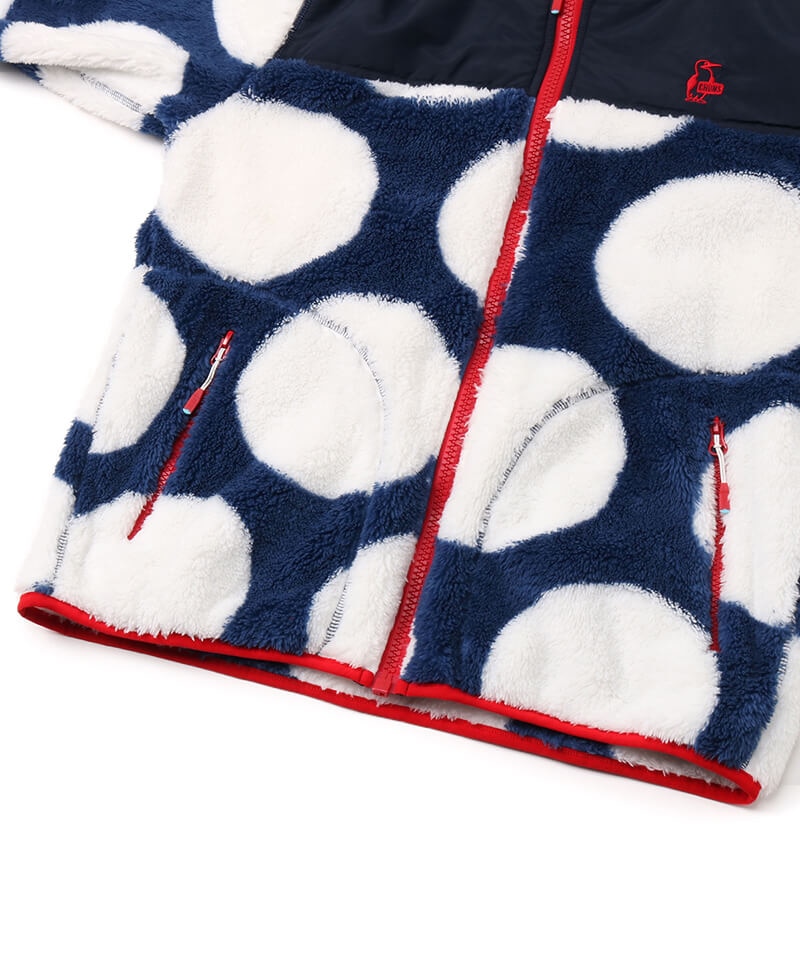 Elmo Fleece Full Zip Parka/エルモフリースフルジップパーカー(アウター／フリース)(M Nautical  Dots/Navy): ジャケット｜アウター|CHUMS(チャムス)|アウトドアファッション公式通販