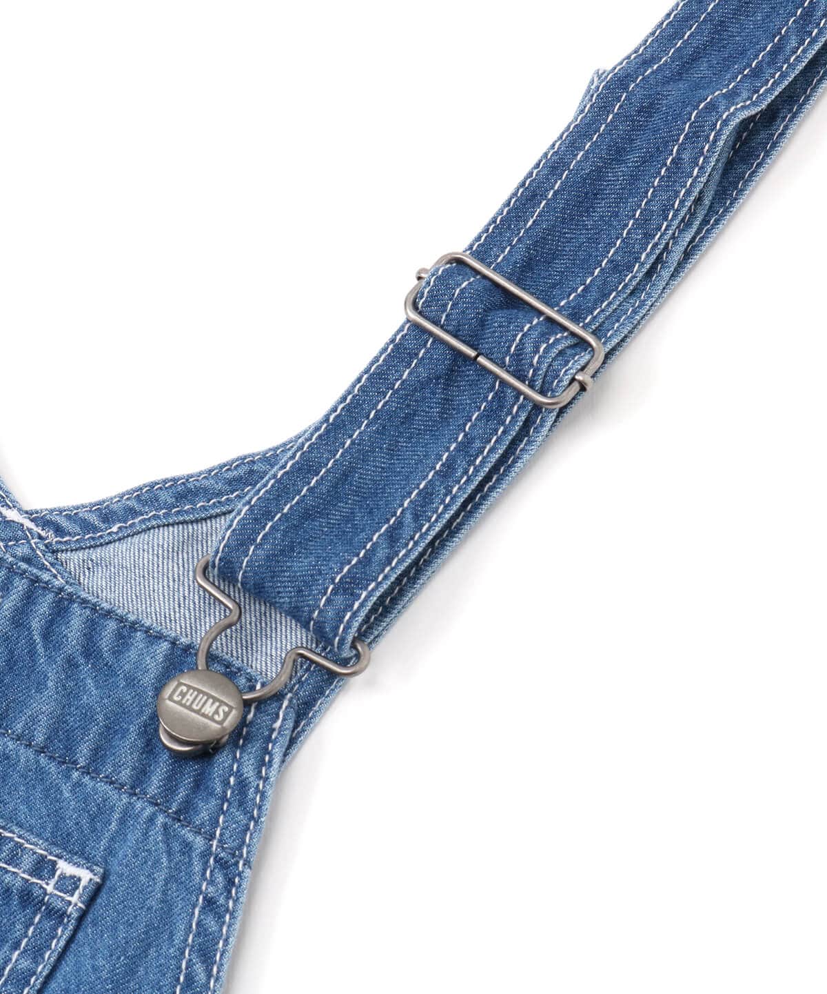 All Over The Overall Skirt オールオーバーザオーバーオールスカート オーバーオール スカート Womens M Lt Indigo ワンピース スカート Chums チャムス アウトドアファッション公式通販
