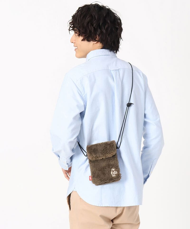 Elmo Fleece Sacoche/エルモフリースサコッシュ(ショルダーバッグ)(Free Yellow/Gray): バッグCHUMS(チャムス )|アウトドアファッション公式通販
