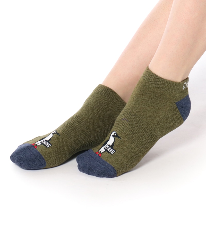 NEW ARRIVAL チャムス 3Pブービーアンクルソックス 22-24cm CH06-1115 