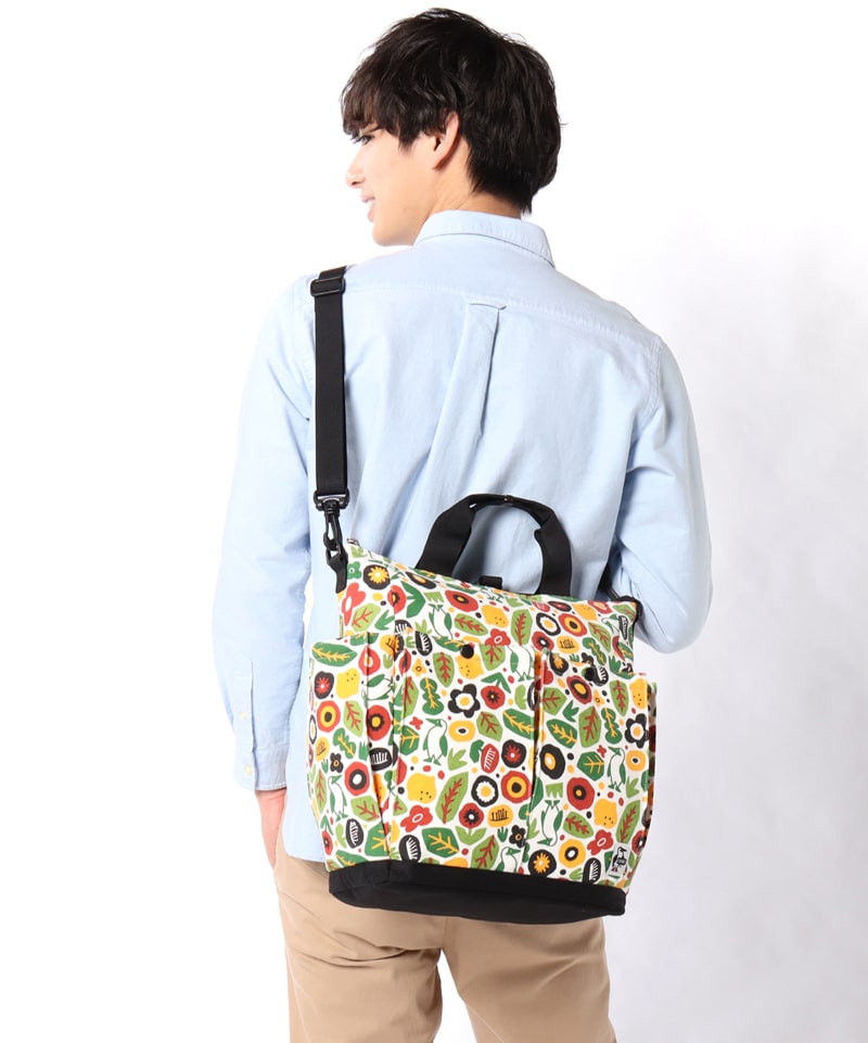 3way Big Pocket Bag Sweat Nylon 3ウェイビッグポケットバッグスウェットナイロン トートバッグ Free Flower バッグ Chums チャムス アウトドアファッション公式通販