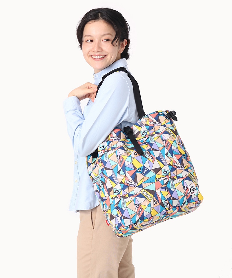 Recycle 2way Tote Bag リサイクル2ウェイトートバッグ トートバッグ Free Geom In Booby バッグ Chums チャムス アウトドアファッション公式通販