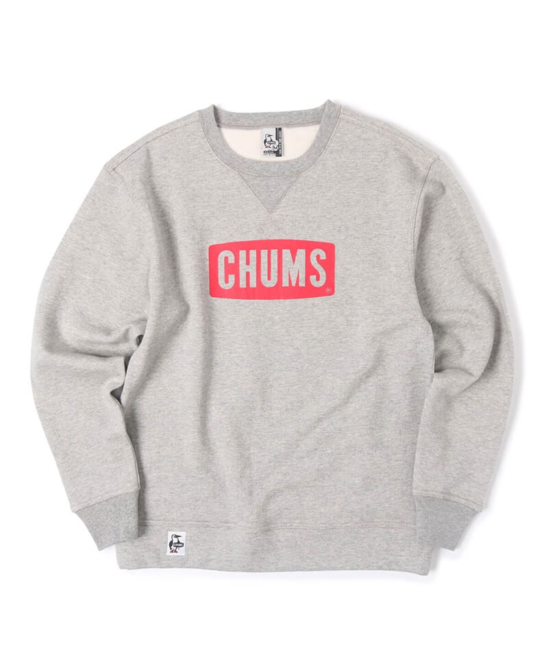 Boat Logo Crew Top ボートロゴクルートップ トップス スウェット M H Gray Red トップス Chums チャムス アウトドアファッション公式通販