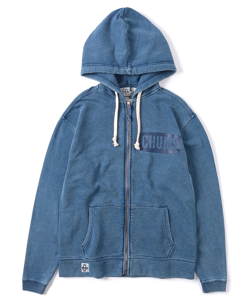 CHUMS Logo Zip Parka Indigo(チャムスロゴジップパーカーインディゴ(パーカー｜スウェット))