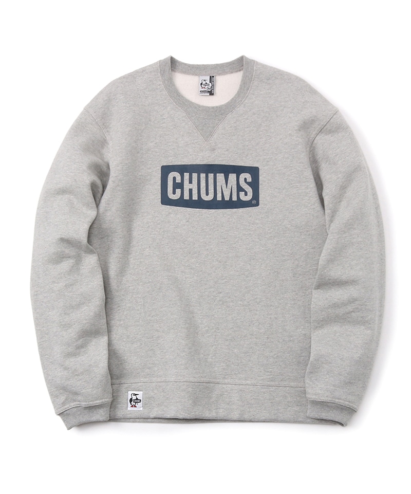 Chums Logo Crew Top チャムスロゴクルートップ トップス スウェット M H Gray X Navy トップス Chums チャムス アウトドアファッション公式通販