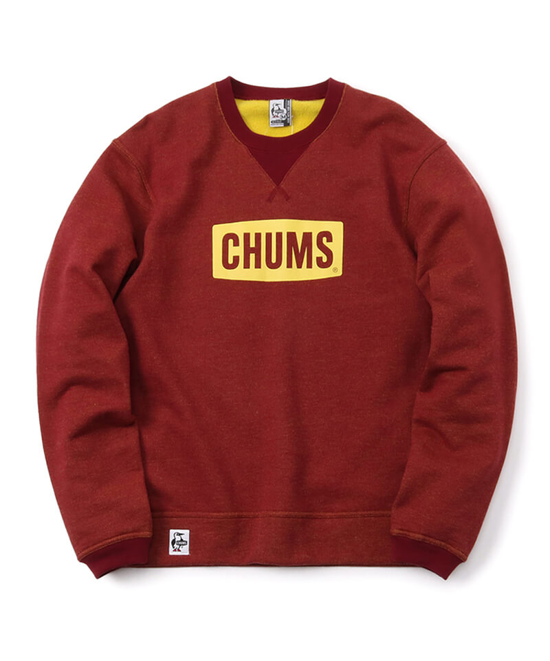 CHUMS Logo Crew Top/チャムスロゴクルートップ(トップス/スウェット)(M H/Gray x Navy): トップス|CHUMS( チャムス)|アウトドアファッション公式通販