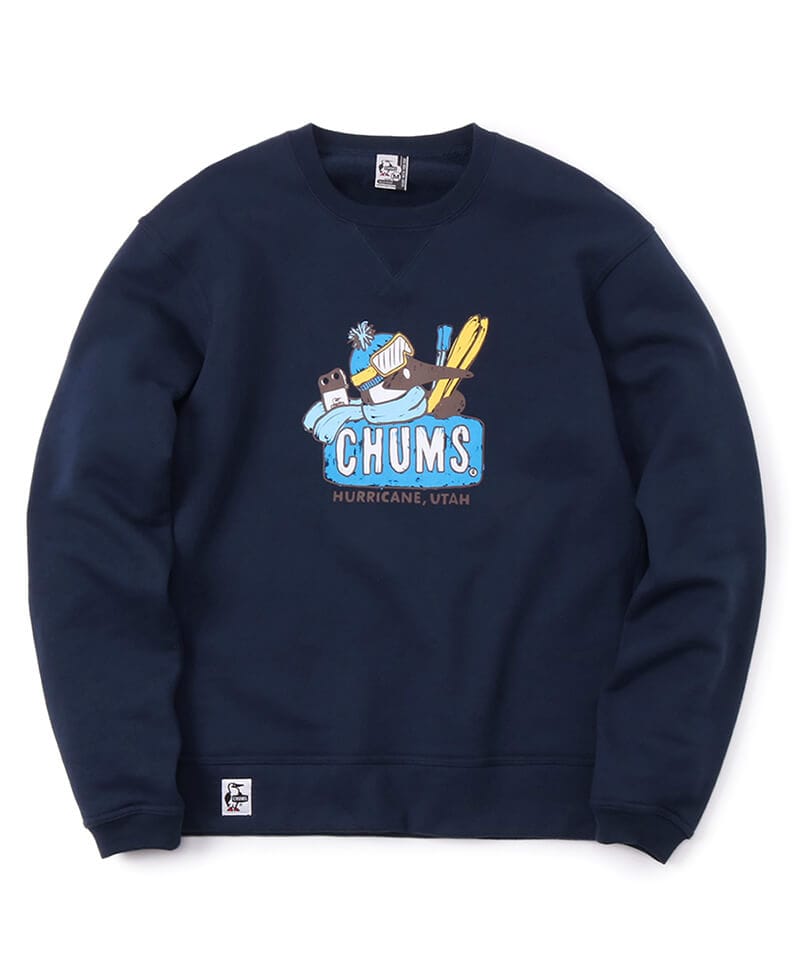 Skiing Booby Crew Top スキーイングブービークルートップ トップス スウェット M Navy トップス Chums チャムス アウトドアファッション公式通販