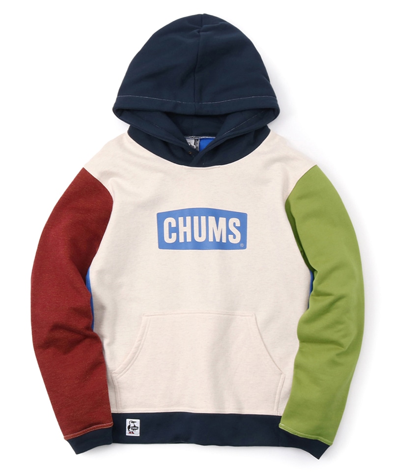 Chums Logo Pullover Parka チャムスロゴプルオーバーパーカー トップス スウェット M Jet Black X White トップス Chums チャムス アウトドアファッション公式通販