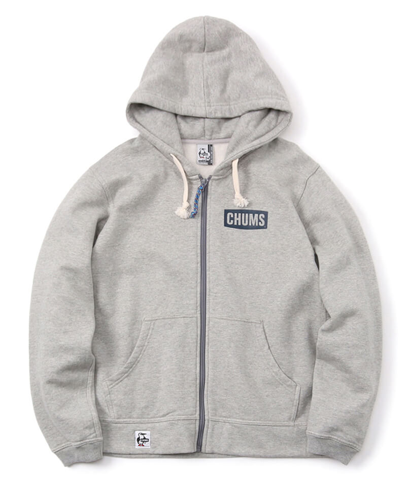 Chums Logo Zip Parka チャムスロゴジップパーカー トップス スウェット M H Natural トップス Chums チャムス アウトドアファッション公式通販