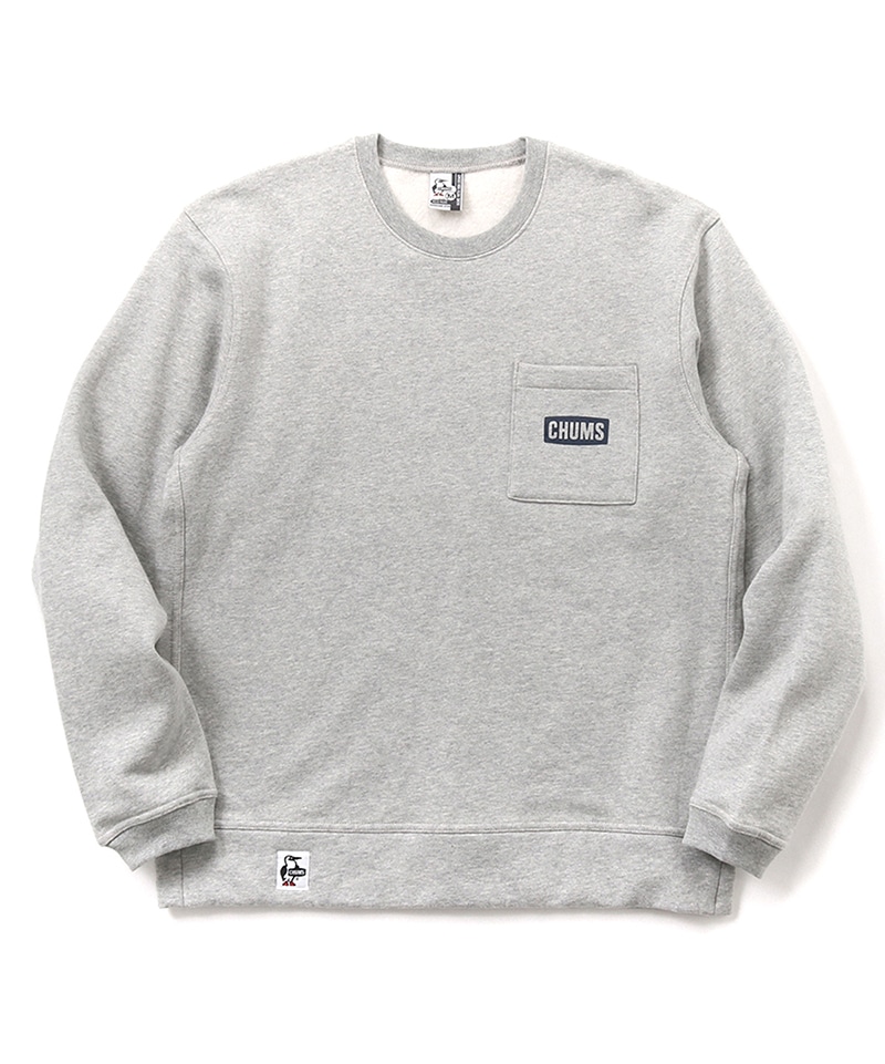 CHUMS Logo Pocket Crew Top/チャムスロゴポケットクルートップ