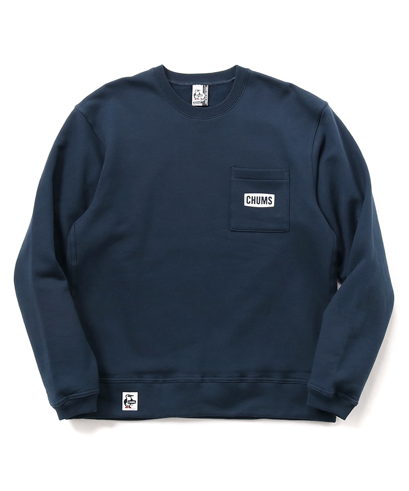 CHUMS Logo Pocket Crew Top/チャムスロゴポケットクルートップ