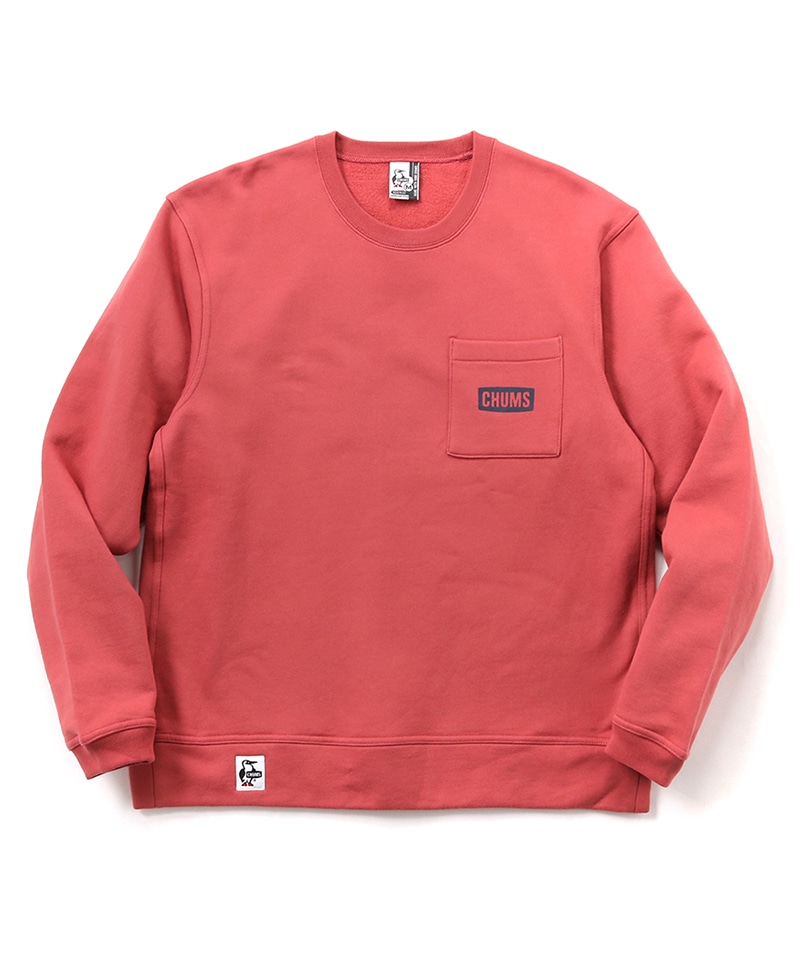 CHUMS Logo Pocket Crew Top/チャムスロゴポケットクルートップ ...